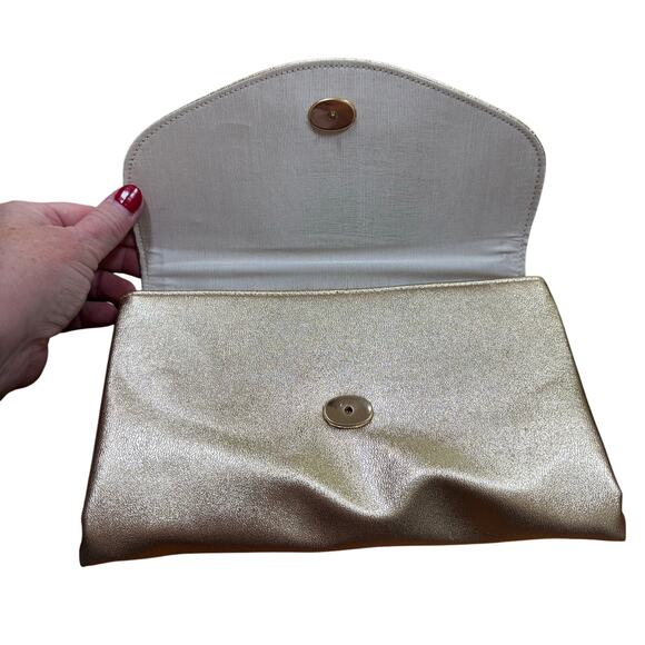 Vintage Avon original boxed evening bag clutch purse gold metallic 1960’s style - Picture 6 of 7